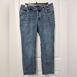 PrAna Jeans Women's 12/31 (32x25) Ankle Stretch Button Fly Straight Mid-Rise GUC